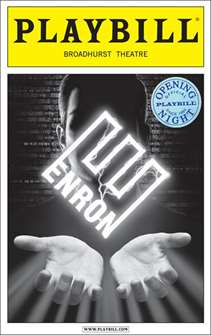 Enron Limited Edition Official Opening Night Playbill 
